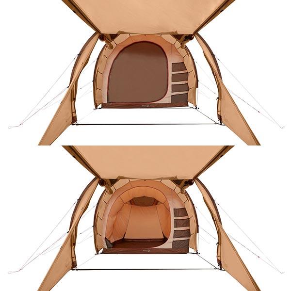 NORDISK ノルディスク レイサ 4 PU カシュー ブラウン 122056