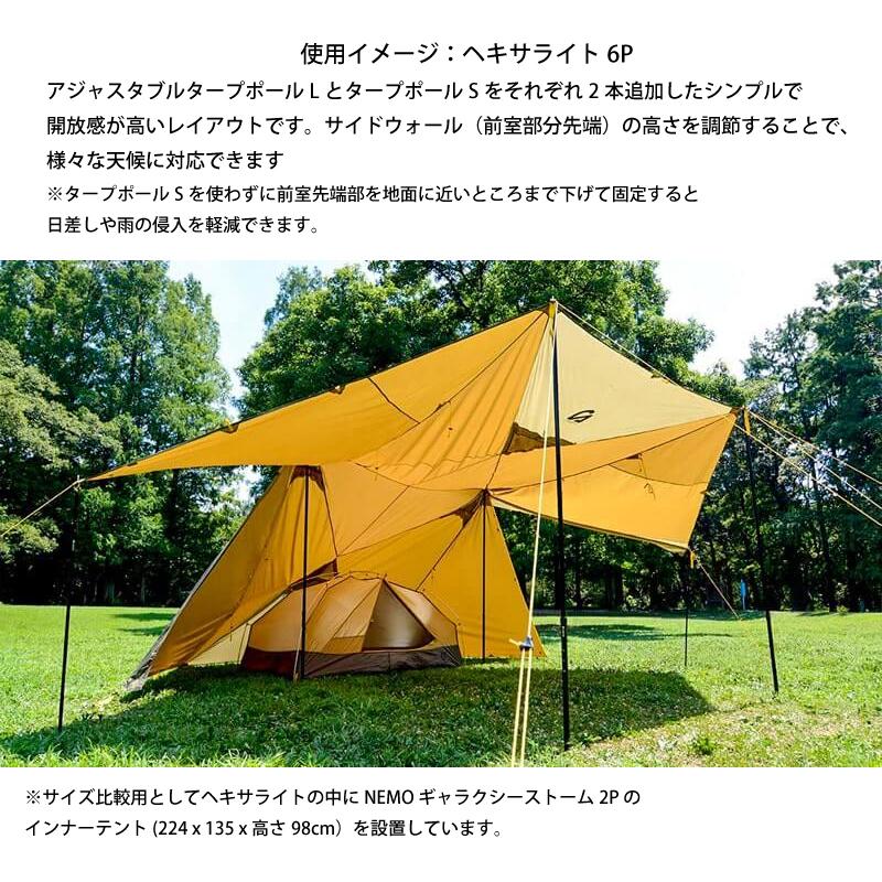 NEMO ニーモ アジャスタブルタープポール L 203-251cm NM-AC