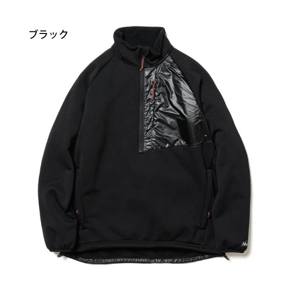NANGA ナンガ コーデュラフリースハーフジップトップス メンズ