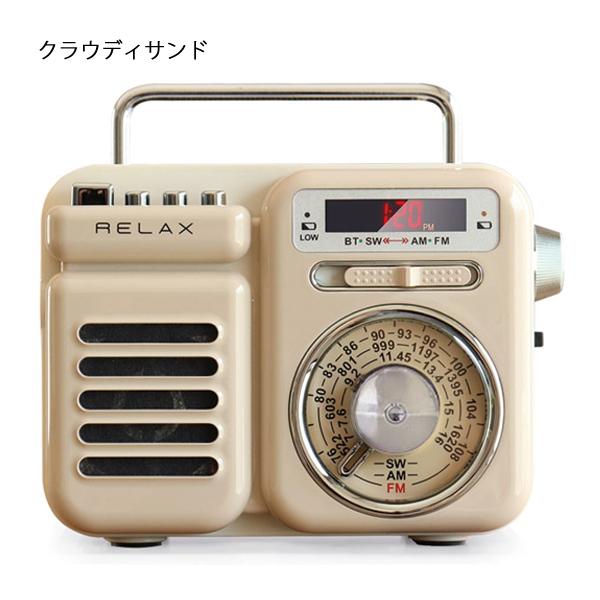 リラックス マルチレトロラジオ RE096 ラジオ ライト 時計 USB LED