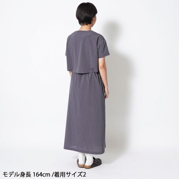 スノーピークネイビー 半袖 クイックドライドレス snow peak ドレス Breathable Quick Dry Dress クイックドライ