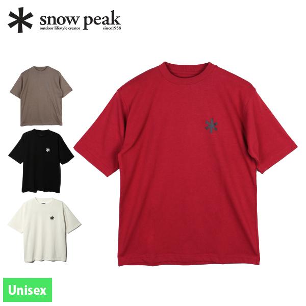 スノーピーク  バックプリントロゴTシャツ SPE-TS-23AU002 アウトドア ウェア トップス 半袖 吸水 速乾 雪峰祭