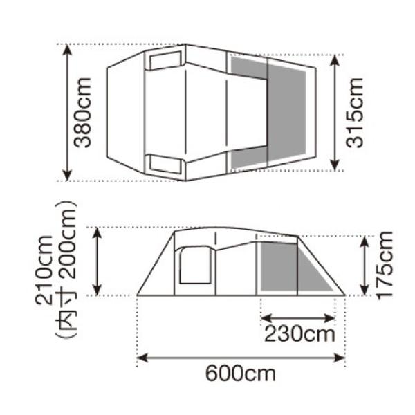 snow peak スノーピーク エントリー2ルーム エルフィールド & マット