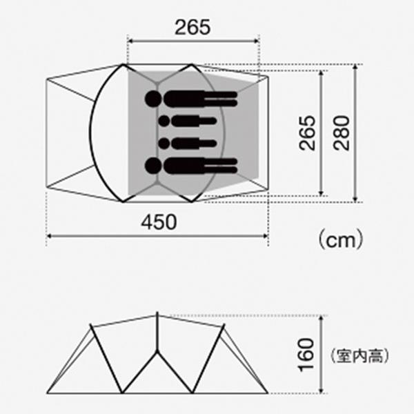snow peak スノーピーク ランドネスト M テント タープ マット