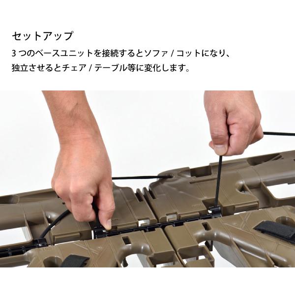 s*g様 スノーピーク( peak) ラックソット　アームレストプラス キャンプに持ち運べるソファ「ラックソットマルチスターターセット