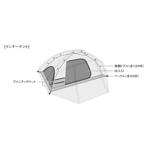  Peak(スノーピーク) Pro.air ミニッツドーム snowpeak(スノーピーク)のミニッツドームPro.air1 設営してみた