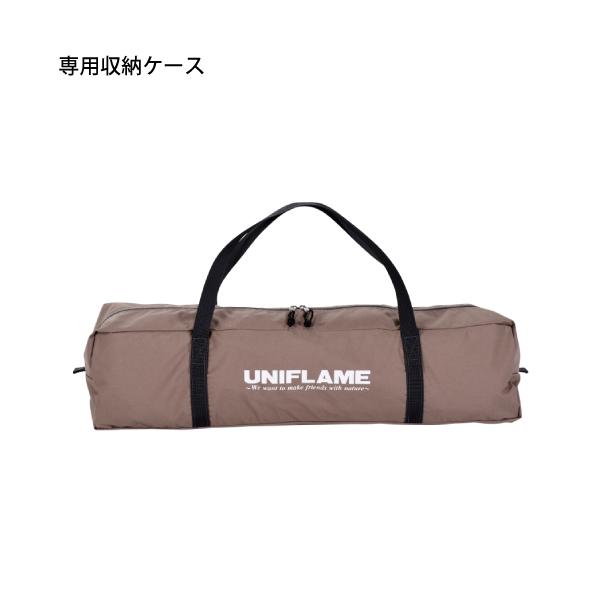 アウトドア UNIFLAME REVOsquare wall 3×3 tc/tan HALF