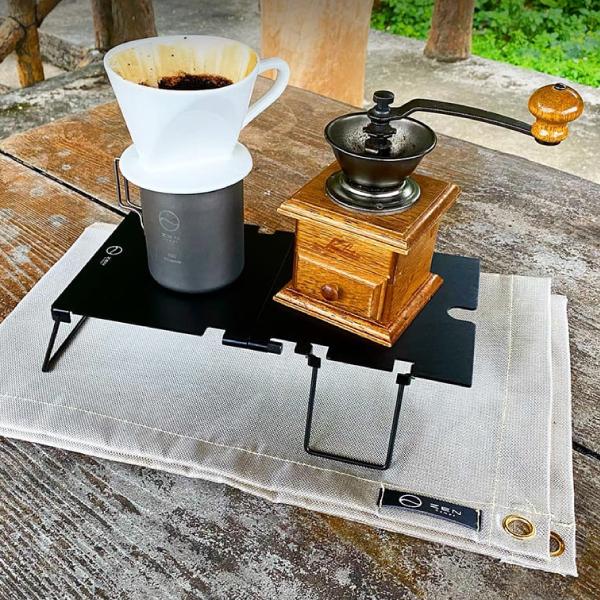 ゼンキャンプス ジュニアコンパクトバーナー用 遮熱板兼テーブル