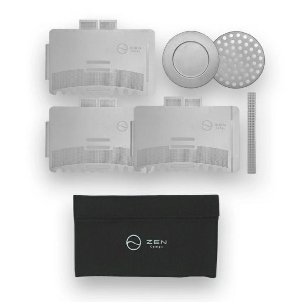 ゼンキャンプス アルコールストーブホルダー 五徳兼風防 ZEN012