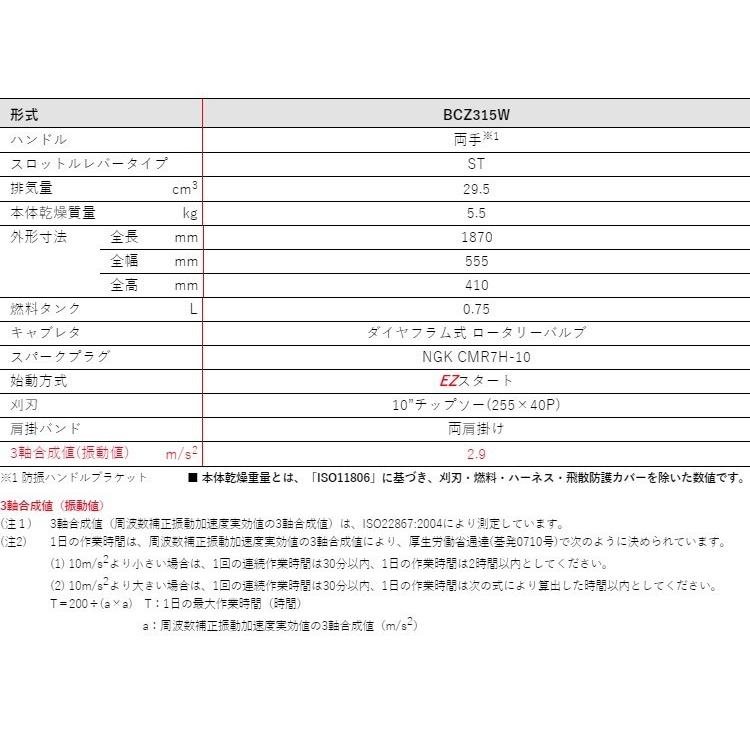 安売り ゼノア 刈払機 肩掛け 両手ハンドル BCZ315W 刈り払い機 草刈り機 967021705 エンジン式 刈払い機 草刈機 試運転済  組立済み discoversvg.com