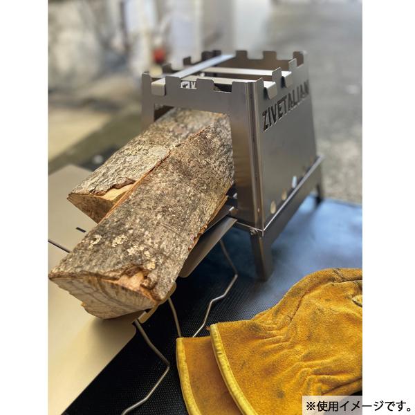ジベタリアン チタンZIVE台 ZIVE02 アウトドア キャンプ たき火 焚火