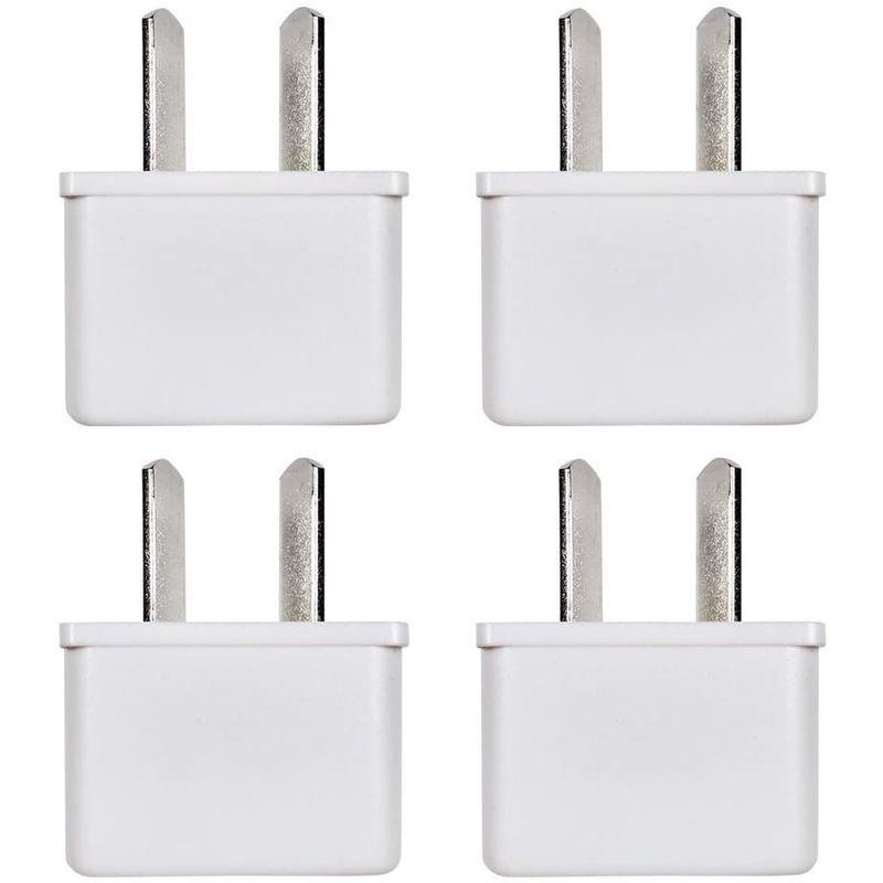 日本に オーストラリア ニュージーランド アルゼンチン コンセント変換アダプタ 海外旅行用プラグ Oタイプ 4個セット 白 Originaljustturkey Com