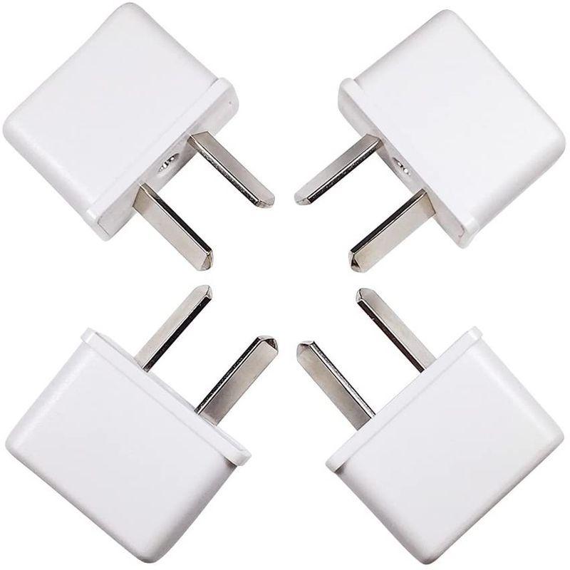 日本に オーストラリア ニュージーランド アルゼンチン コンセント変換アダプタ 海外旅行用プラグ Oタイプ 4個セット 白 Originaljustturkey Com