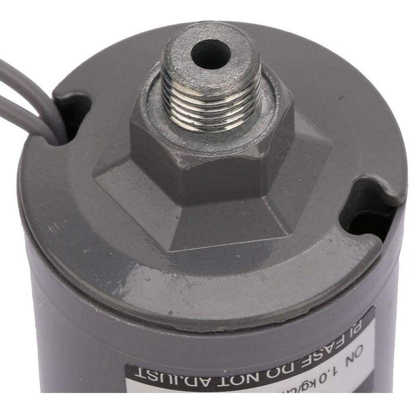 コンプレッサー圧力スイッチ、スレッドウォーターポンプ G1/4"圧力スイッチ 耐久性 圧力制御スイッチおねじユニバーサル自動機械式ウォーター