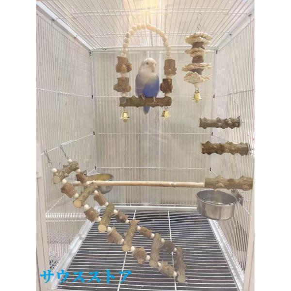 クリアアクリル鳥かご 複数飼い大型インコ ケージ セキセイインコゴザ
