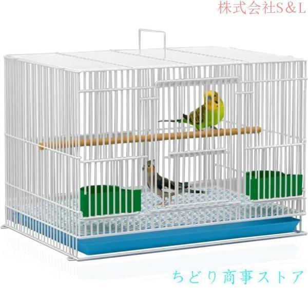 鳥かご バードケージ 鳥ケージ 組立式 鳥小屋 掃除しやすい セキセイ ボタン 文鳥 中小型鳥向き インコ 鳥かご ケージ 大型 鳥かご ケージ ステンレス（Yahoo!・mitumitu）