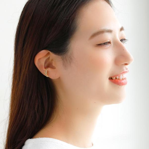 イヤーカフ 10金 天然石 かわいい レディース K10 k10 イヤリング 片耳用 ロンドンブルートパーズ アメジスト シトリン ジュエリー 女性  ゴールド |  | 01