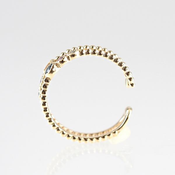 イヤーカフ 10金 天然石 かわいい レディース K10 k10 イヤリング 片耳用 ロンドンブルートパーズ アメジスト シトリン ジュエリー 女性  ゴールド |  | 05