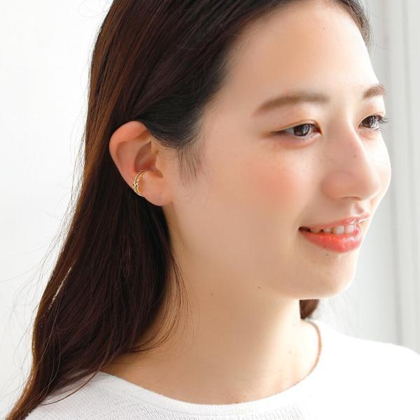 イヤーカフ 10金 天然石 かわいい レディース K10 k10 イヤリング 片耳用 ロンドンブルートパーズ アメジスト シトリン ジュエリー 女性  ゴールド |  | 07