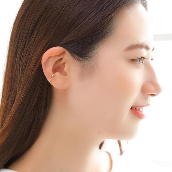 イヤーカフ 10金 天然石 かわいい レディース K10 k10 イヤリング 片耳用 アメジスト ブルートパーズ ロードライトガーネット ピンクトルマリン |  | 03