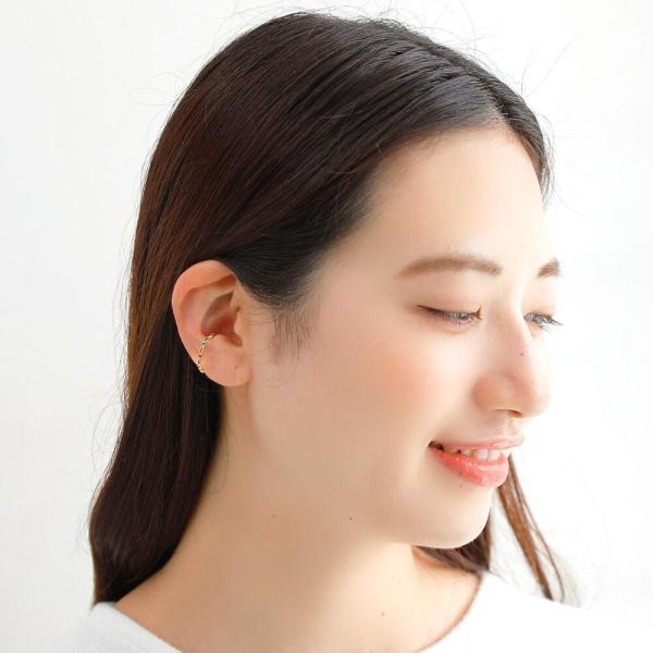 イヤーカフ 10金 天然石 かわいい レディース K10 k10 イヤリング 片耳用 アメジスト ブルートパーズ ロードライトガーネット ピンクトルマリン |  | 08