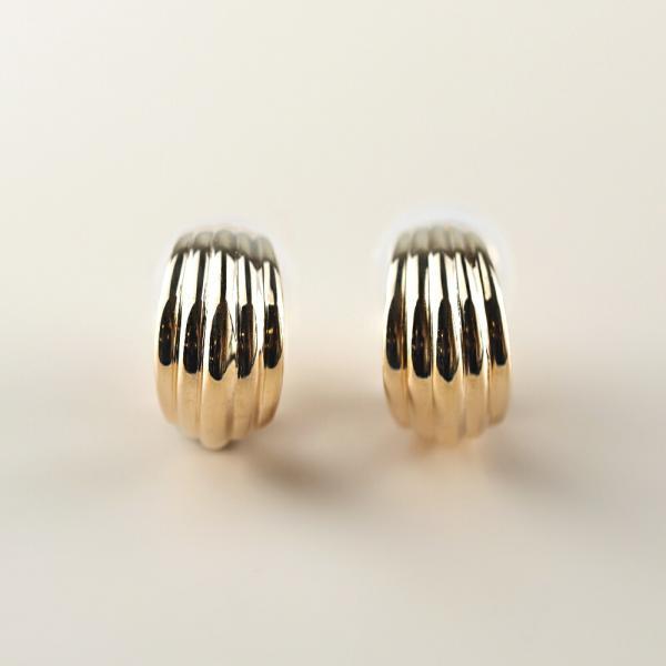 イヤリング 大きい 落ちにくい K10 地金 10K 両耳用 シリコン クリップ 大ぶり ボリューム ジュエリー ゴールド 金 イエローゴールド プレゼント |  | 04