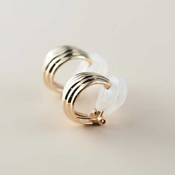 イヤリング 大きい 落ちにくい K10 地金 10K 両耳用 シリコン クリップ 大ぶり ボリューム ジュエリー ゴールド 金 イエローゴールド プレゼント |  | 05