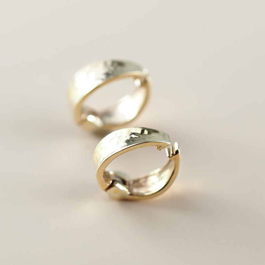 爆買  イヤリング k10 30代 40代 50代 地金 シンプル 地金だけ ピアスみたい 10金 ゴールド フープイヤリング はさむ クリップ式 |  | 02