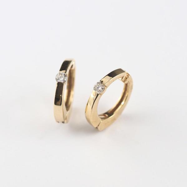 爆買  イヤリング k10 ダイヤ ダイヤモンド 30代 40代 50代 ピアスみたい ゴールド シンプル |  | 02