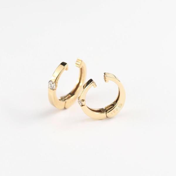 爆買  イヤリング k10 ダイヤ ダイヤモンド 30代 40代 50代 ピアスみたい ゴールド シンプル |  | 03