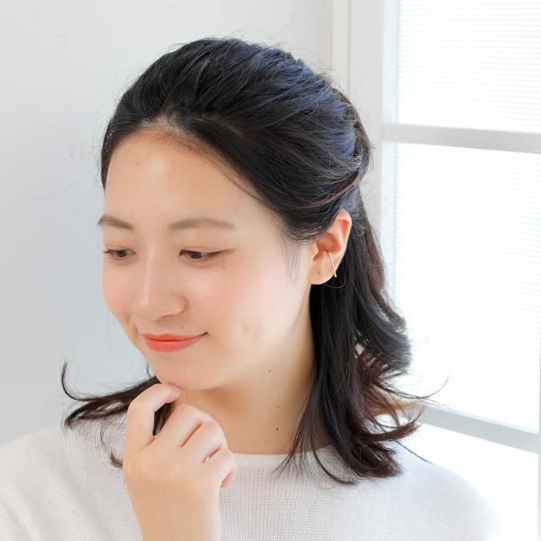 イヤーカフ イヤカフ  K10 10k 10金  ゴールド 四角 角 イヤリング 片耳用 金属アレルギー シンプル |  | 06