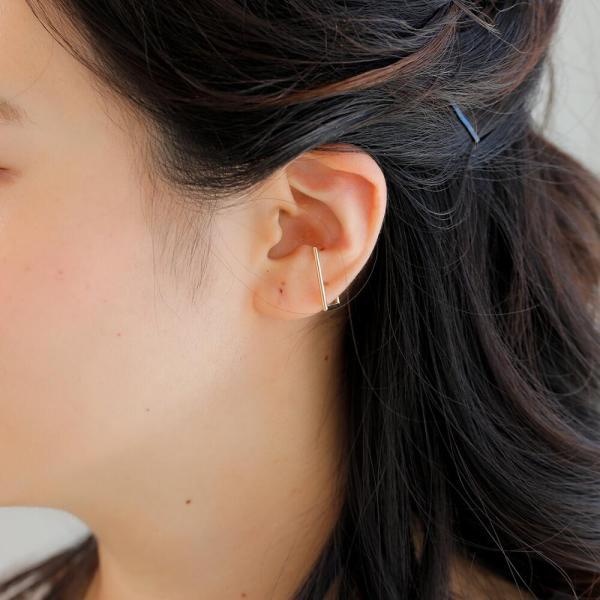 イヤーカフ イヤカフ  K10 10k 10金  ゴールド 四角 角 イヤリング 片耳用 金属アレルギー シンプル |  | 08