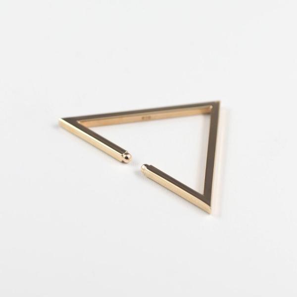 イヤーカフ イヤカフ  K10 10k 10金  ゴールド 三角 角 トライアングル イヤリング 片耳用 金属アレルギー シンプル |  | 03