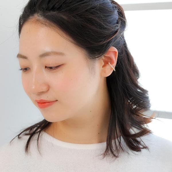 イヤーカフ イヤカフ  K10 10k 10金  ゴールド 三角 角 トライアングル イヤリング 片耳用 金属アレルギー シンプル |  | 05