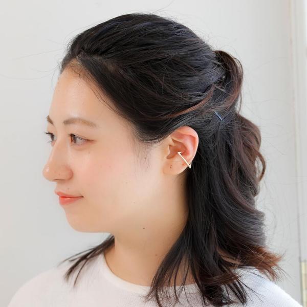 イヤーカフ イヤカフ  K10 10k 10金  ゴールド 三角 角 トライアングル イヤリング 片耳用 金属アレルギー シンプル |  | 06