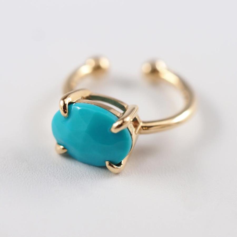 イヤーカフ K10 10k イヤカフ イヤリング 片耳用 トルコ石　ターコイズ トルコ ジュエリー 女性 ゴールド プレゼント |  | 04