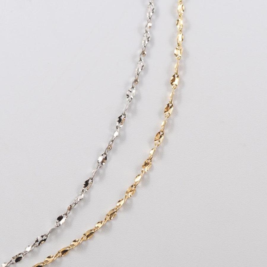 k18 K18 18金 PT Pt プラチナ 2連 ゴールド チェーン ブレスレット ブレス 地金 |  | 02