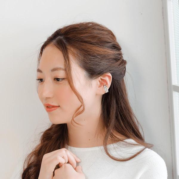 イヤーカフ シルバー925 鎖 大きめ レディース メンズ イヤカフ 金属アレルギー |  | 02