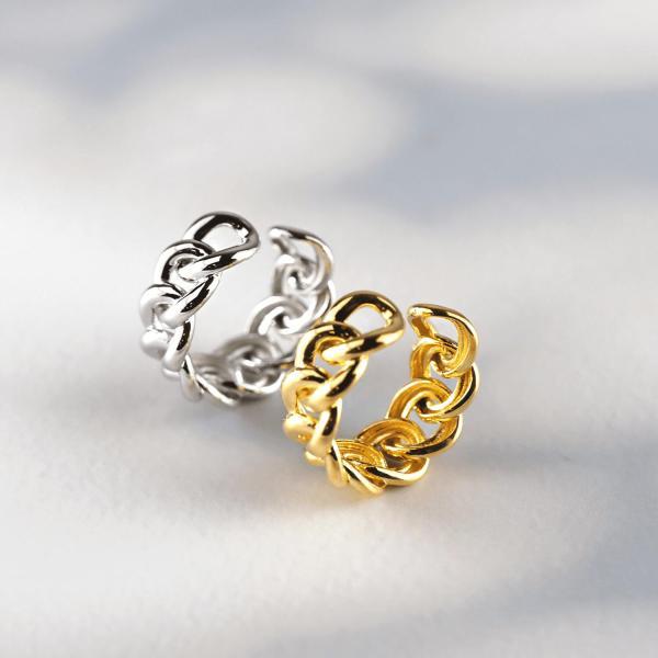 イヤーカフ シルバー925 鎖 大きめ レディース メンズ イヤカフ 金属アレルギー |  | 04