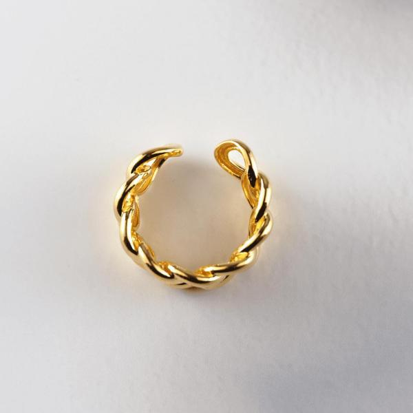 イヤーカフ シルバー925 鎖 大きめ レディース メンズ イヤカフ 金属アレルギー |  | 07