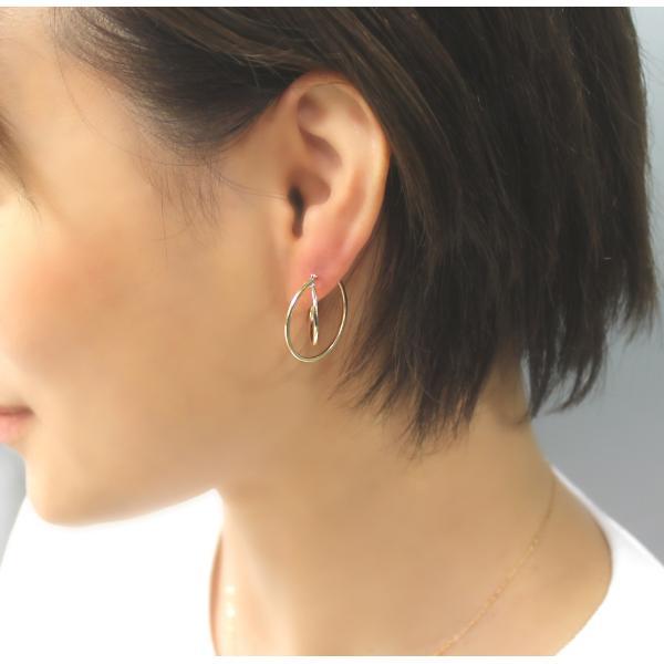 フープ ピアス k10 レディース 金属アレルギー 中折れ 輪っか 人気 シンプル おしゃれ プレゼント |  | 01