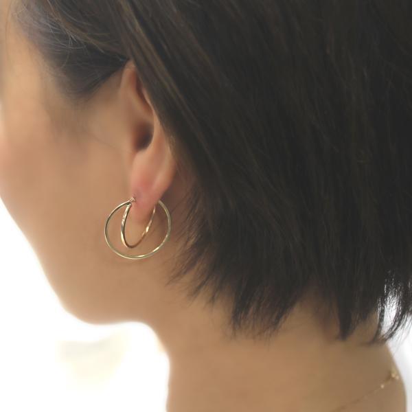フープ ピアス k10 レディース 金属アレルギー 中折れ 輪っか 人気 シンプル おしゃれ プレゼント |  | 02