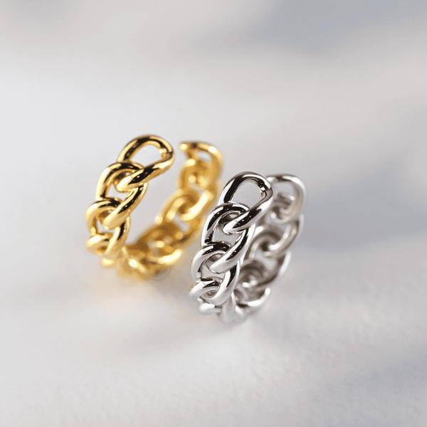 イヤーカフ シルバー925 鎖 レディース メンズ イヤカフ 金属アレルギー |  | 01