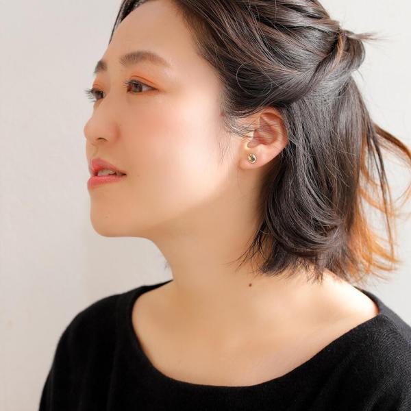 スマイル ピアス レディース 10金 K10 スマイルモチーフ ニコちゃん スマイリー ニコニコ 笑顔 人気 おすすめ 可愛い |  | 04