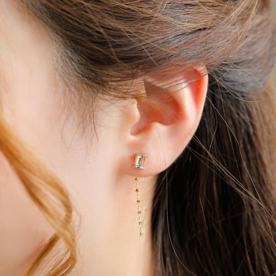 アメトリン ピアス 10金 k10  10k  カラーストーン シンプル プレゼント |  | 02