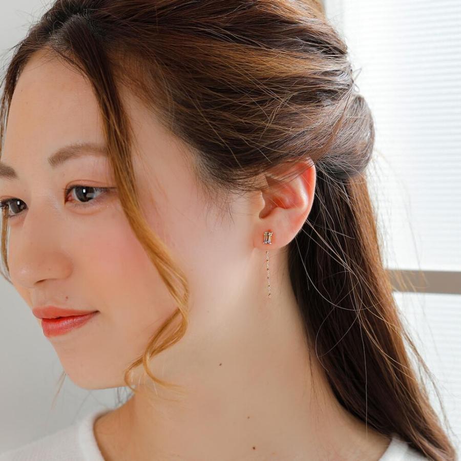 アメトリン ピアス 10金 k10  10k  カラーストーン シンプル プレゼント |  | 03