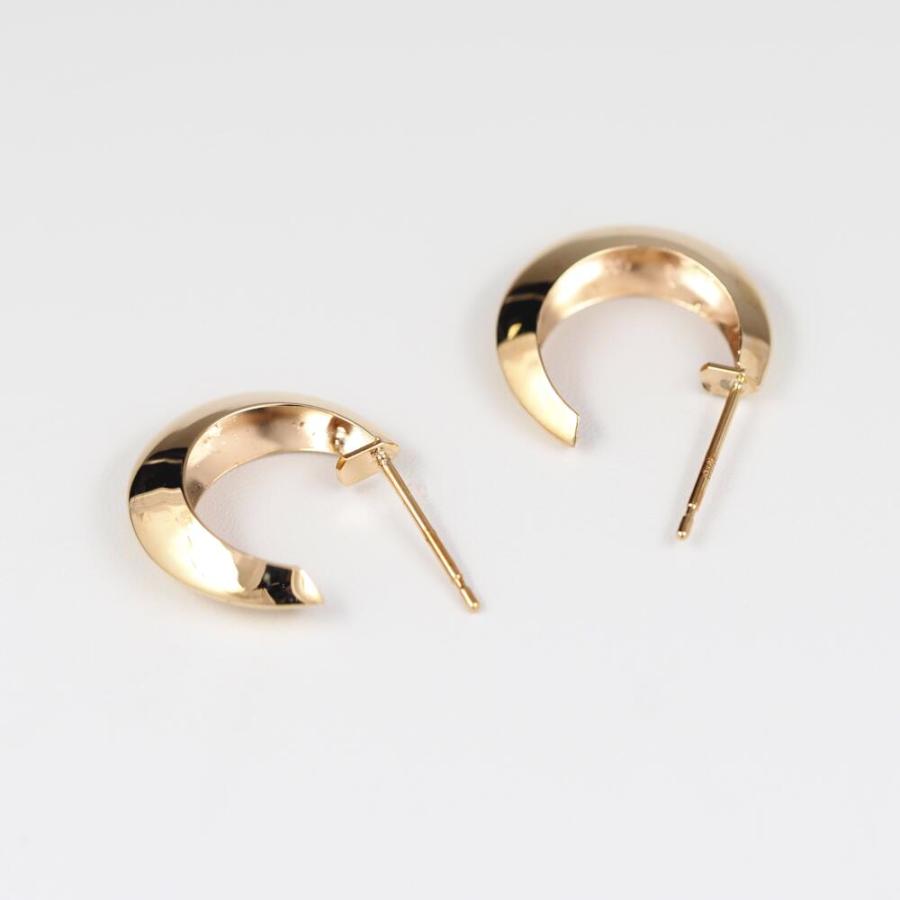ピアス  K10 10金 10k フープ ゴールドピアス  ゴールド 金 地金 輪っか 月 三日月 クロワッサン シンプル プレゼント 普段使い |  | 04