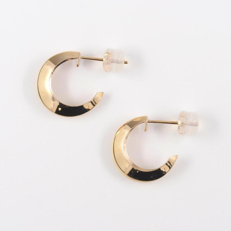 ピアス  K10 10金 10k フープ ゴールドピアス  ゴールド 金 地金 輪っか 月 三日月 クロワッサン シンプル プレゼント 普段使い |  | 05