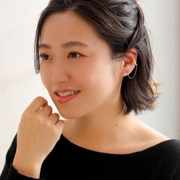 k10 10K 10金 ピアス イヤーカフ フープ 輪っか チェーン ダイヤモンド ダイヤ 地金 ゴールド 片耳 ピアスセット イヤーカフセット |  | 08