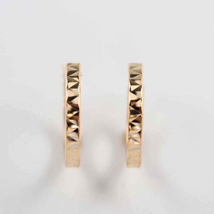 K10  ピアス 10k K10 10金 ゴールド フープ ピアス 丸 地金 幅15mm×13mm 輪っか 小さめ シンプル 遮断 |  | 01